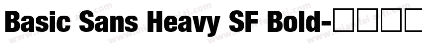 Basic Sans Heavy SF Bold字体转换